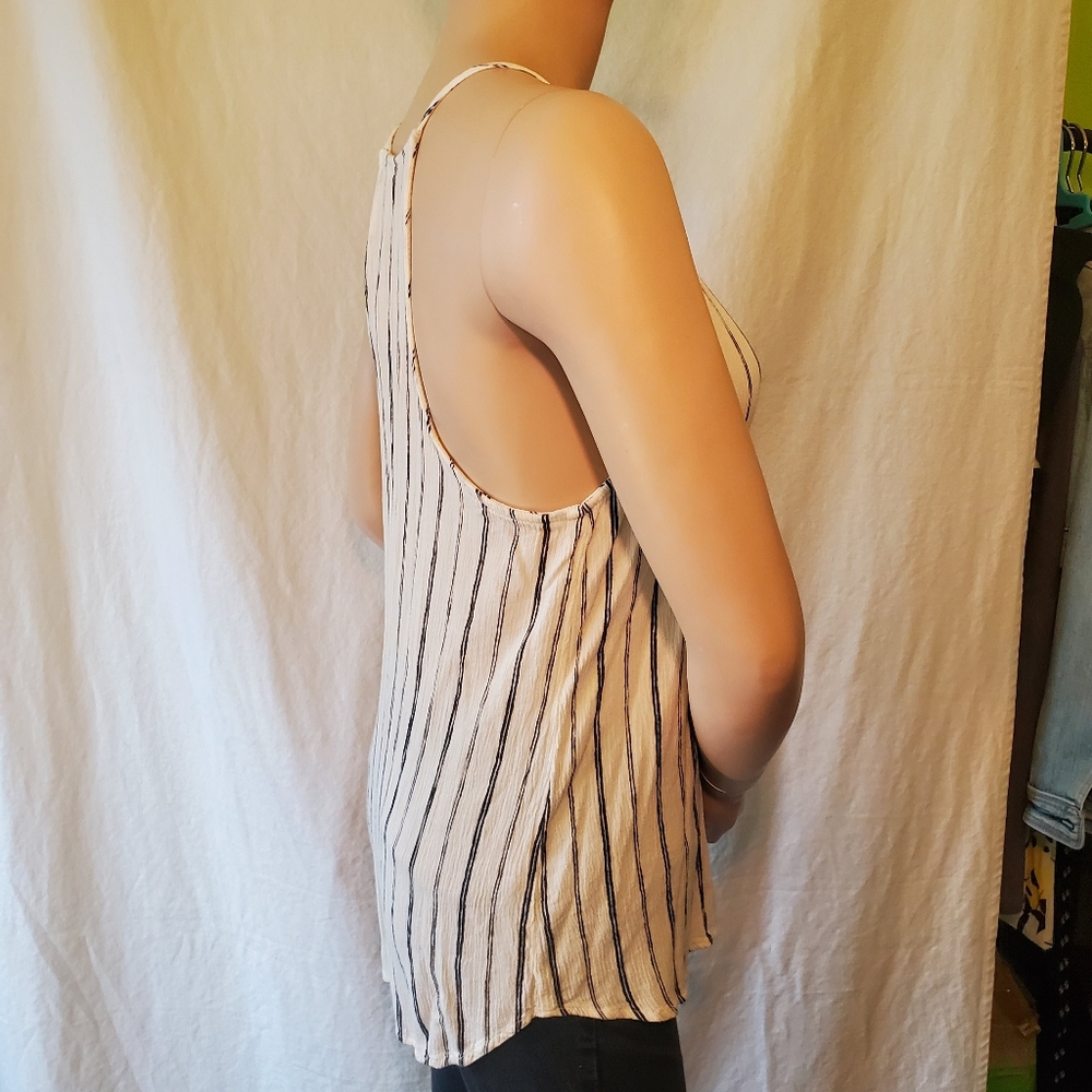 FINAL MARKDOWN- Final Touch Striped Racerback Tank - Picture 2 of 8